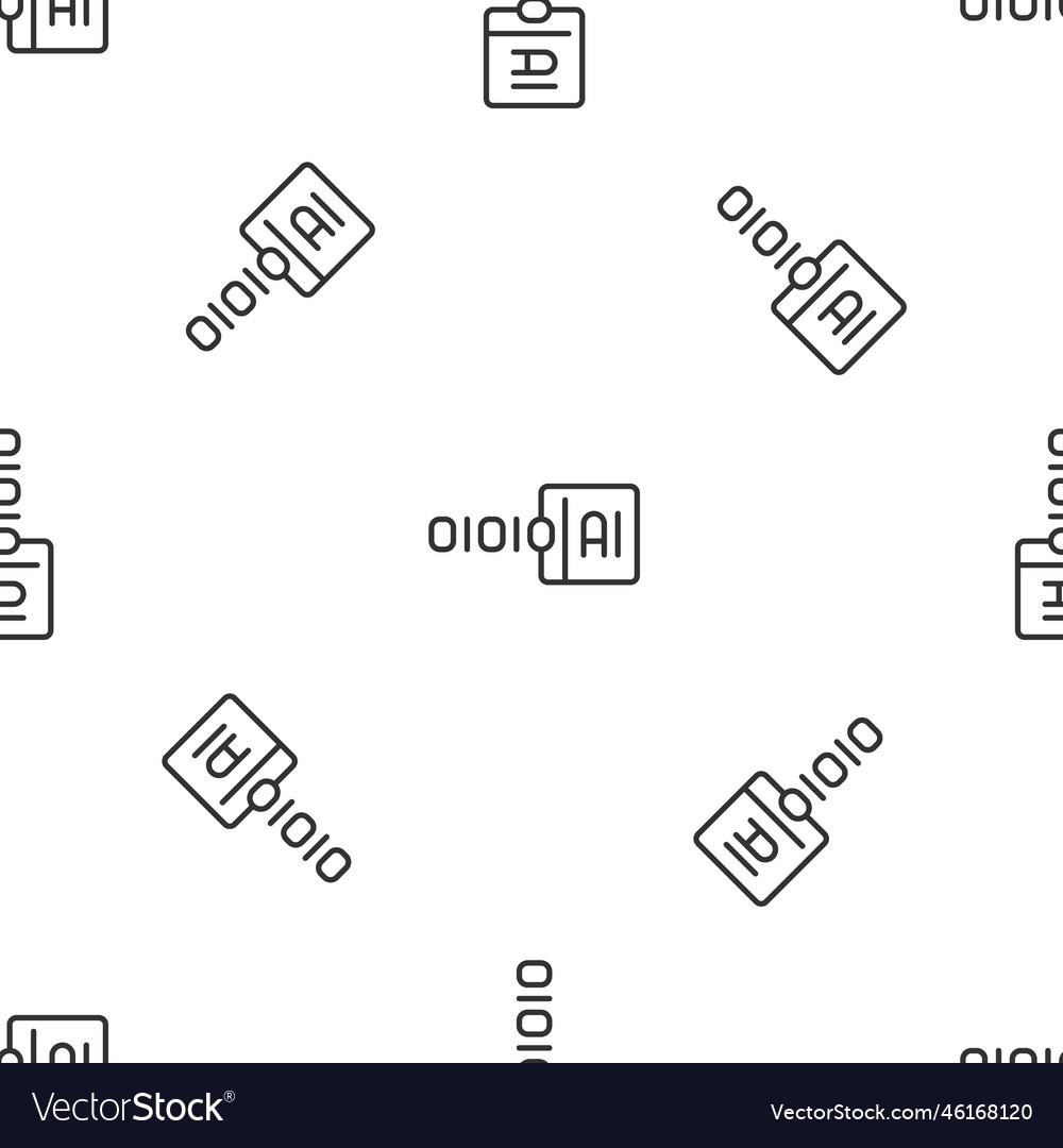 Graue Linie binäre Code-Symbol isoliert nahtlos vector image Graue Linie binäre Code-Symbol isoliert nahtlos