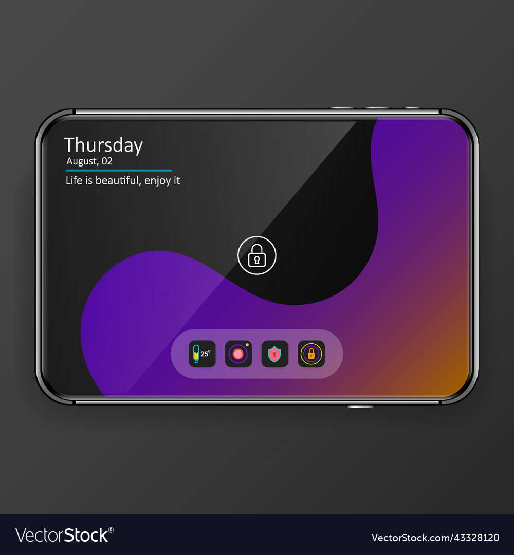 Home screen mobile application user interface