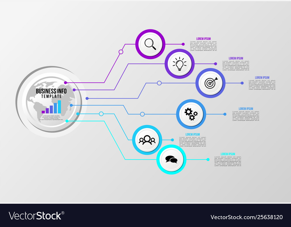 Infographic design template with options steps