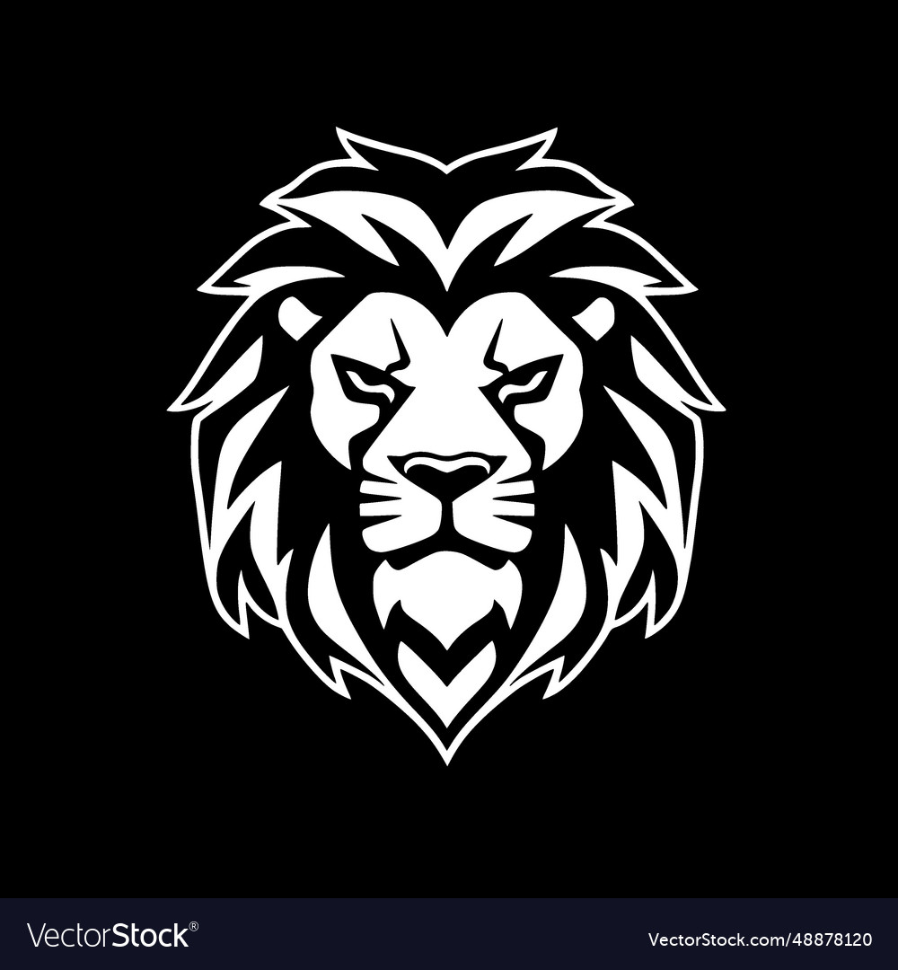 Lion - minimalist and simple silhouette Royalty Free Vector