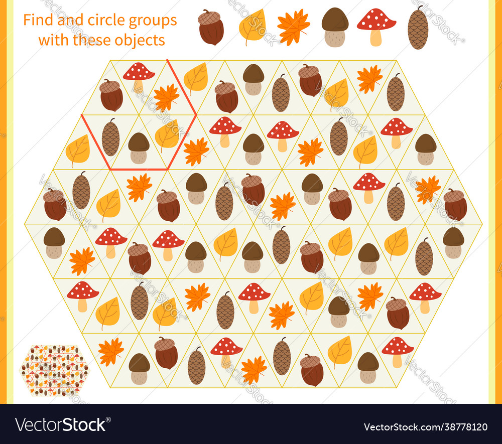Logic game for children divide and circle vector image Logic game for children divide and circle