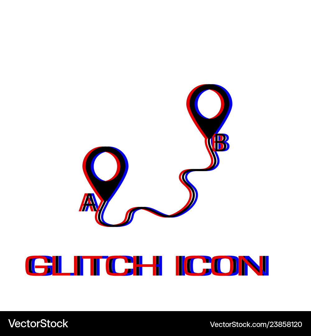 Map gps icon flat Royalty Free Vector Image - VectorStock