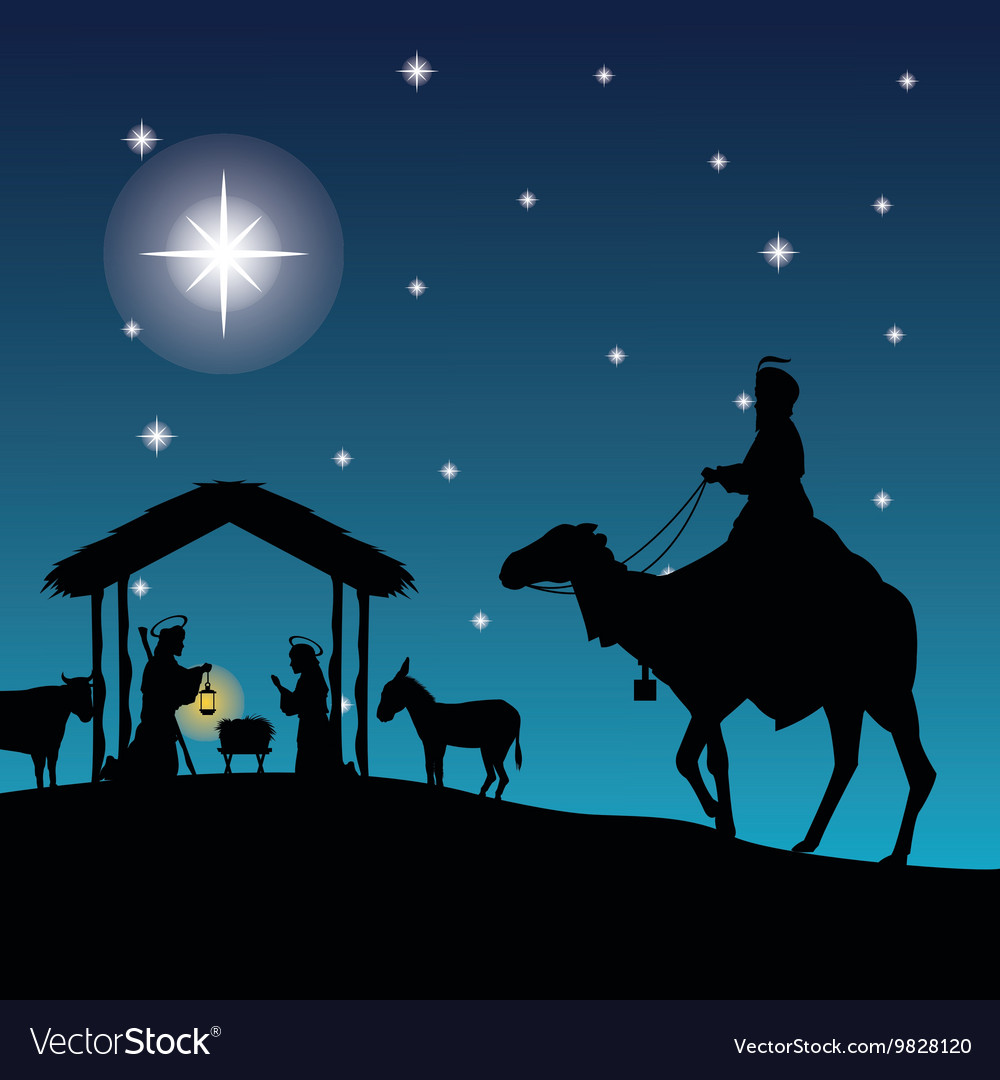 Nativity Scene - Joseph, Mary, and Jesus