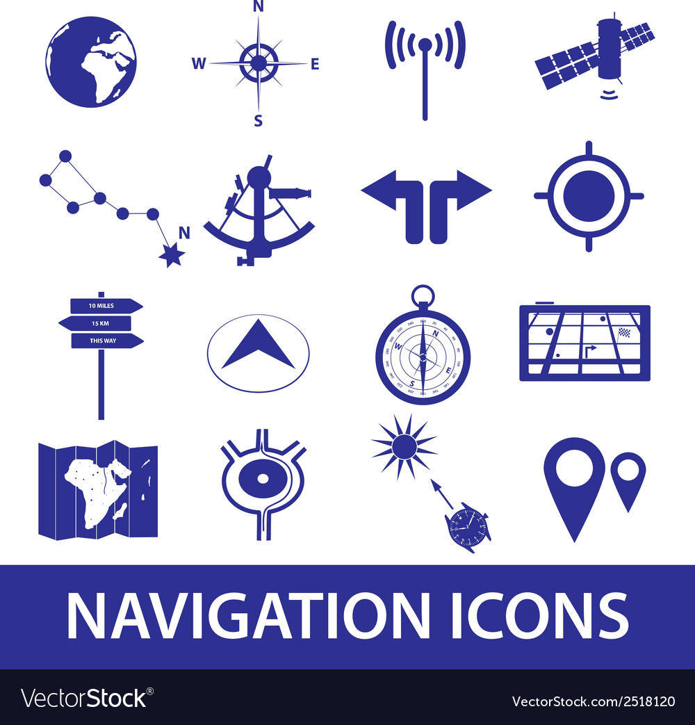 Navigation Icon Set - Marine & Travel