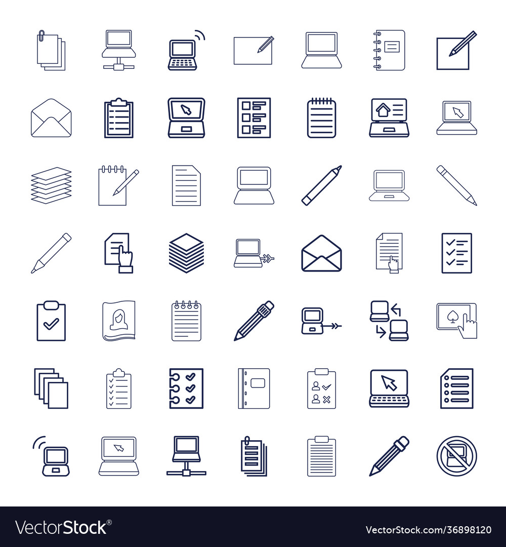 Notebook icons