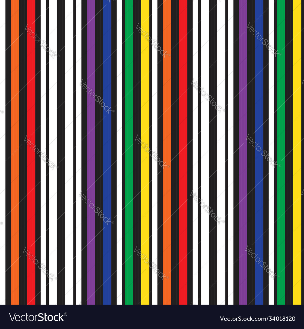 Rainbow stripe seamless pattern background Vector Image Rainbow stripe seamless pattern background