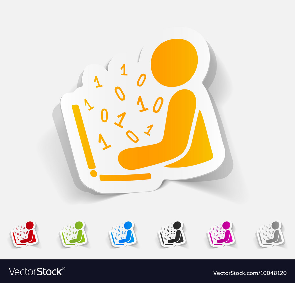 Realistisches Design-Element Hacker