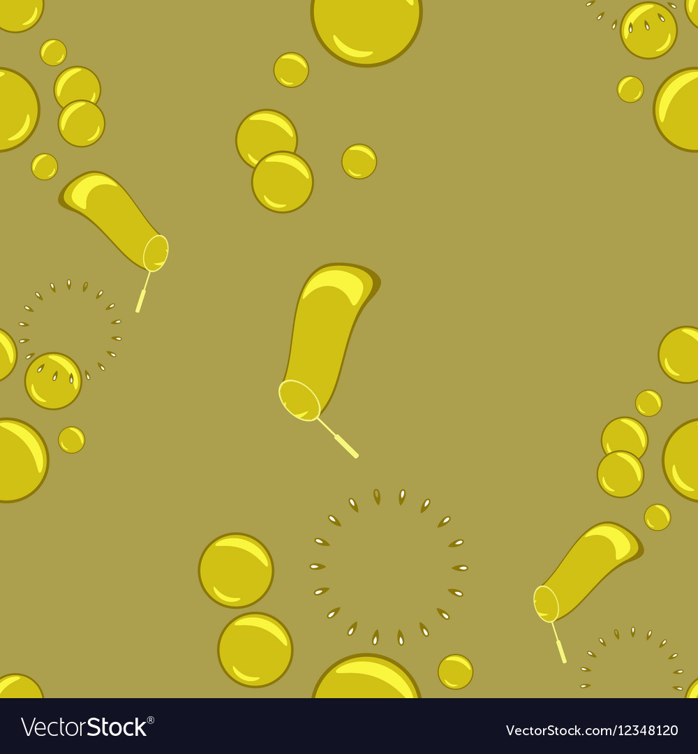 Seamless background with bubble blower Royalty Free Vector