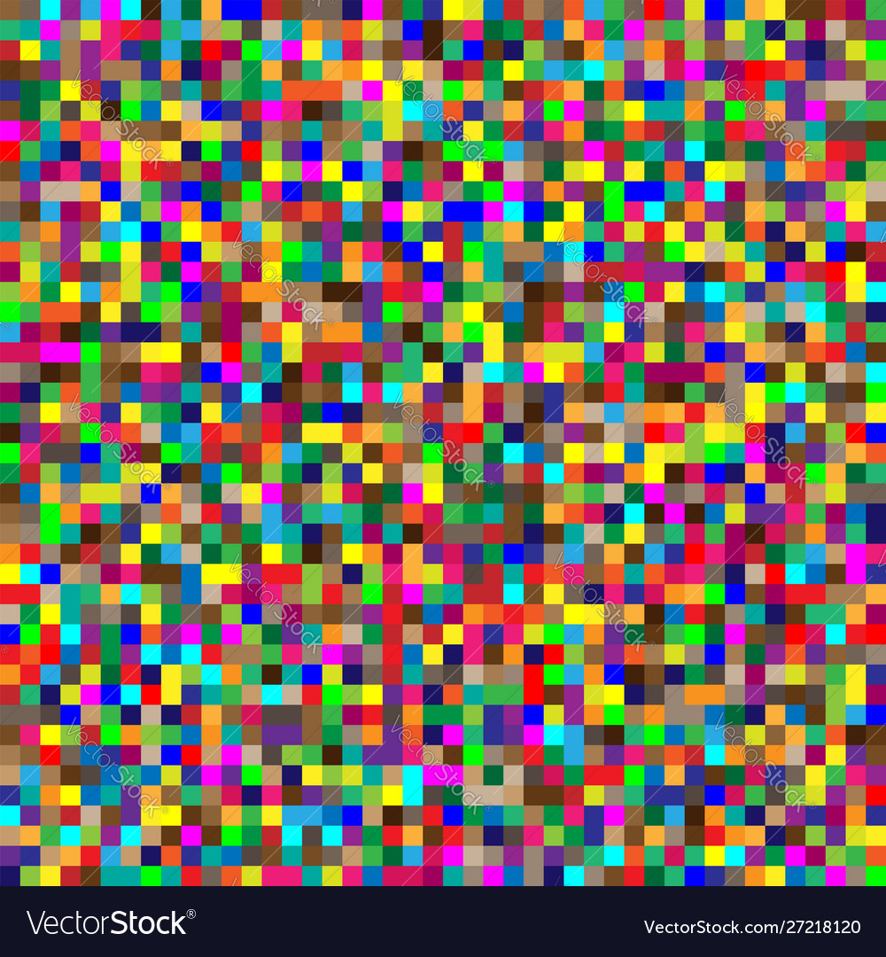 Seamless random squares mosaic tiles pixelated vector image Seamless random squares mosaic tiles pixelated