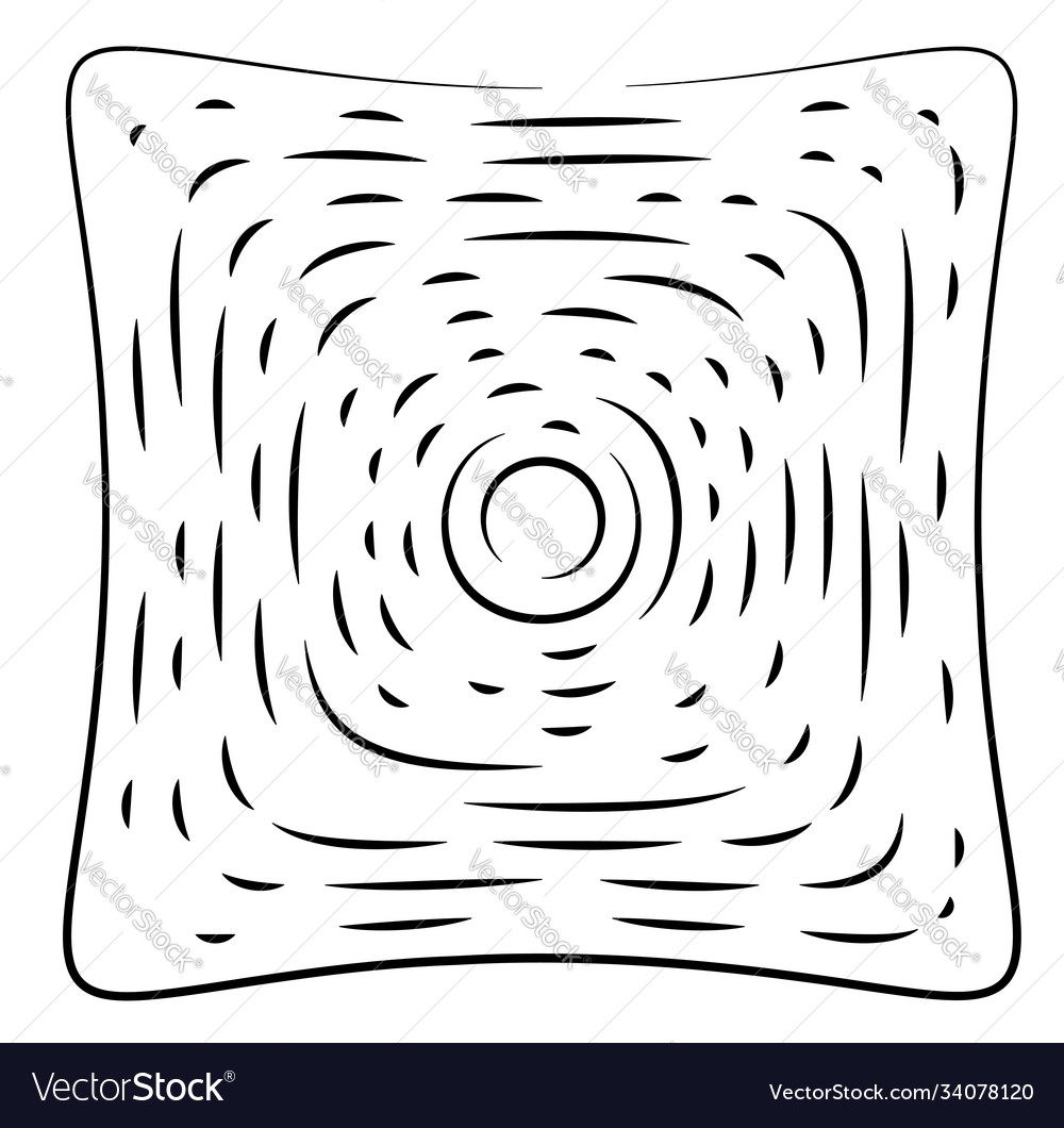 Squeeze distortion square particle element vector image Squeeze distortion square particle element