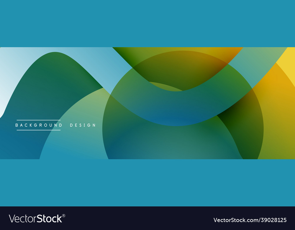 Abstract overlapping lines and circles geometric