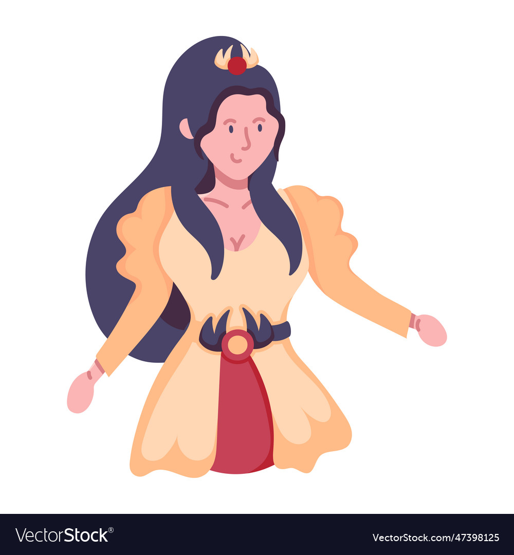 Ancient princess Royalty Free Vector Image - VectorStock