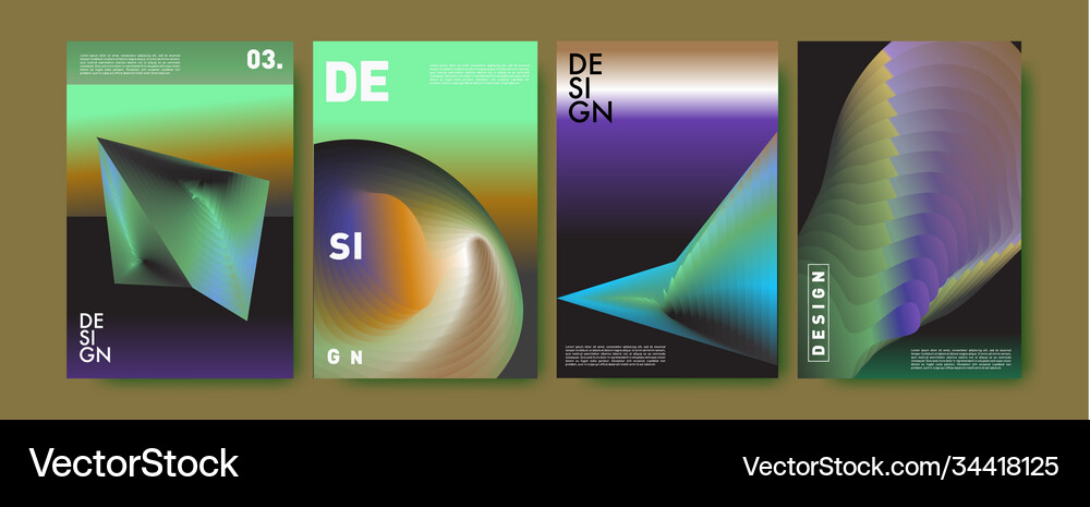 Colorful Gradient Fluid Abstract Background Vector Image