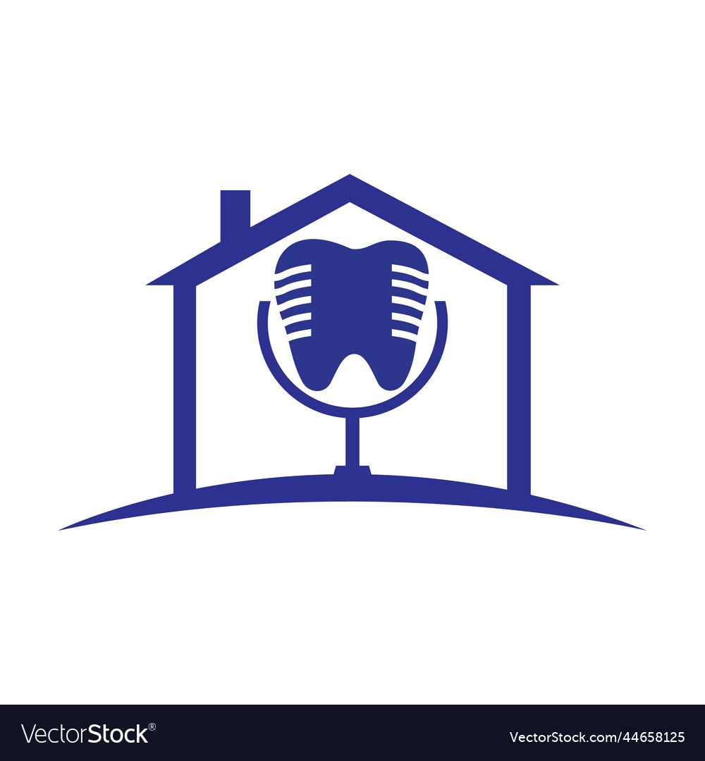 Dental podcast logo design template