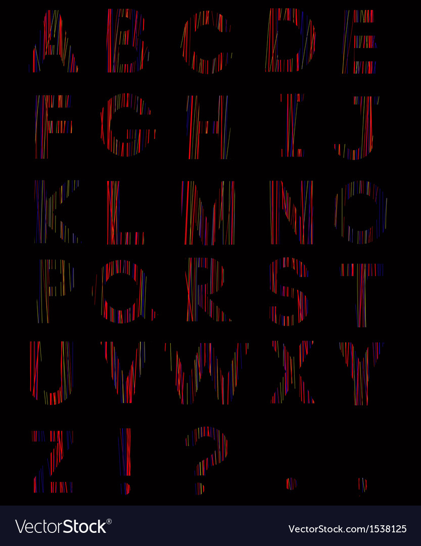 Scribbles alphabet