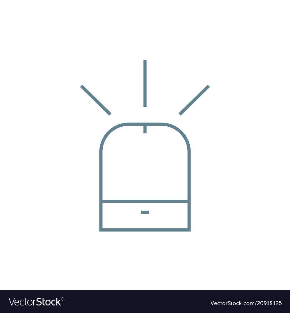 Signal system linear icon concept vector image Signal system linear icon concept