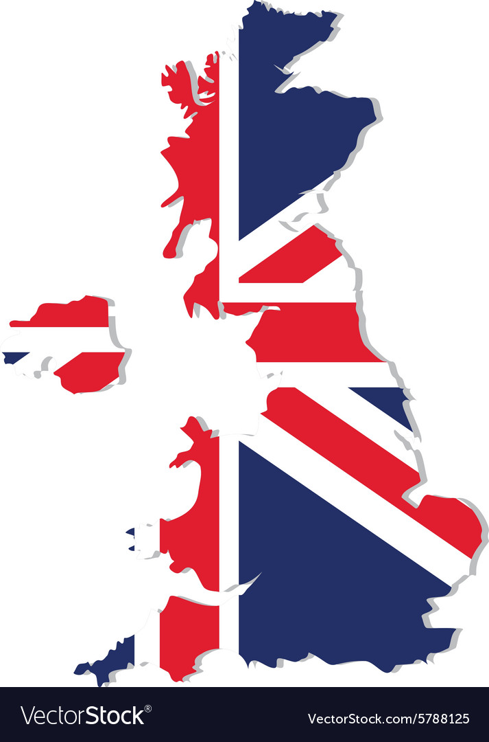 United Kingdom Flag Map