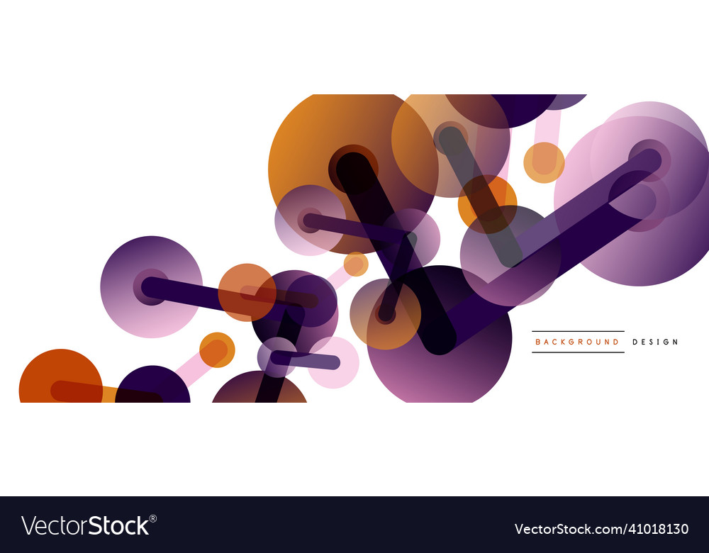 Abstract background round dots connected by lines