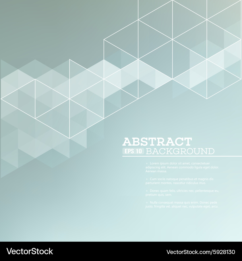 Abstract blurred background with triangles Vector Image