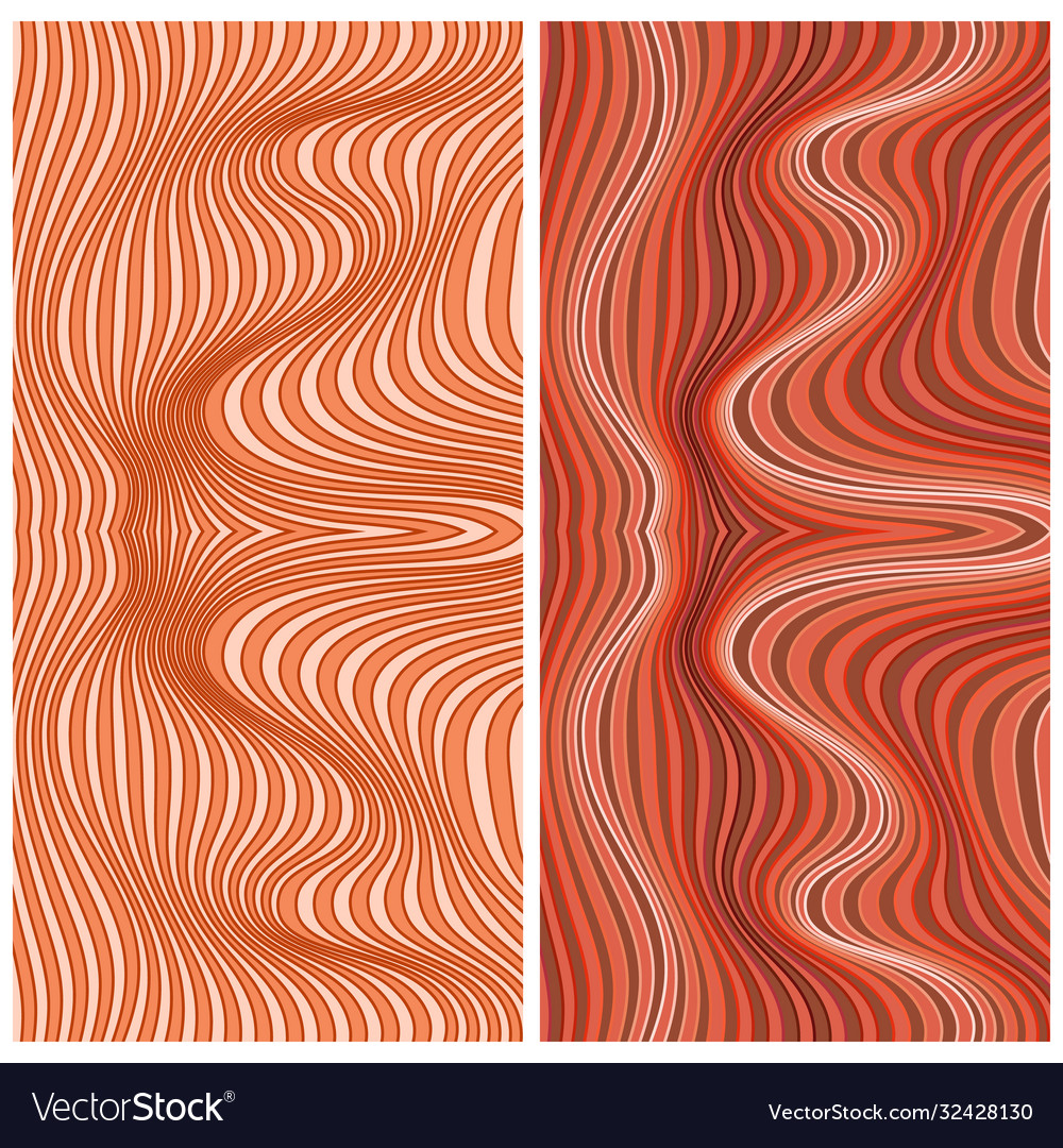 Abstract color lines patterns set