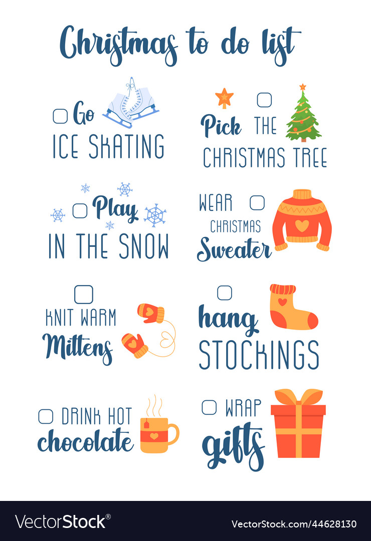 Christmas To-Do List Planner - Winter Activities