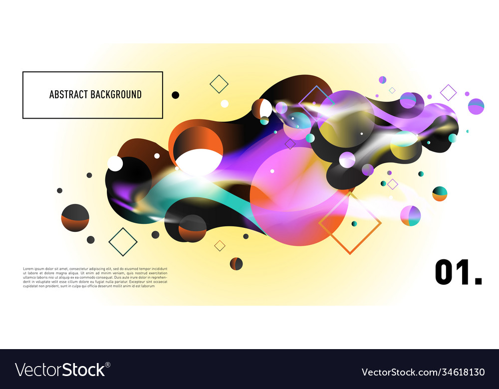 Colorful abstract fluid gradient pattern