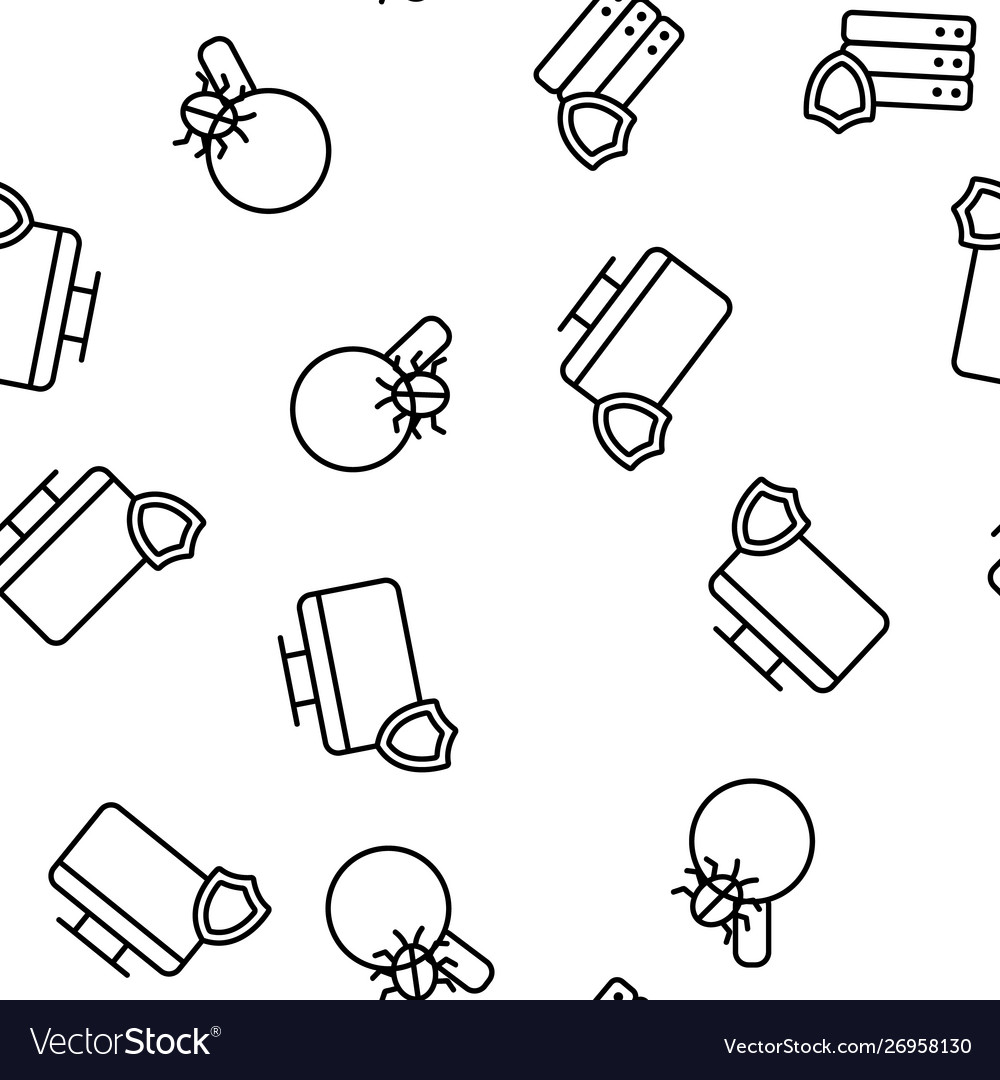 Cyber security seamless pattern