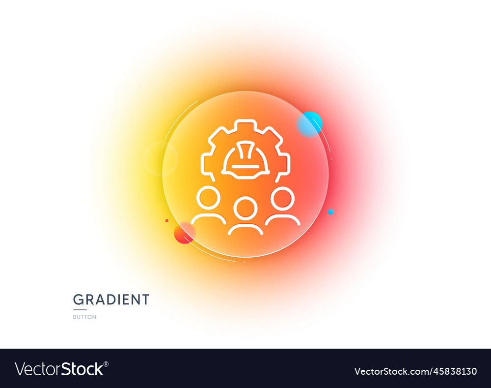 Engineering team line icon engineer or architect Vector Image Engineering team line icon engineer or architect