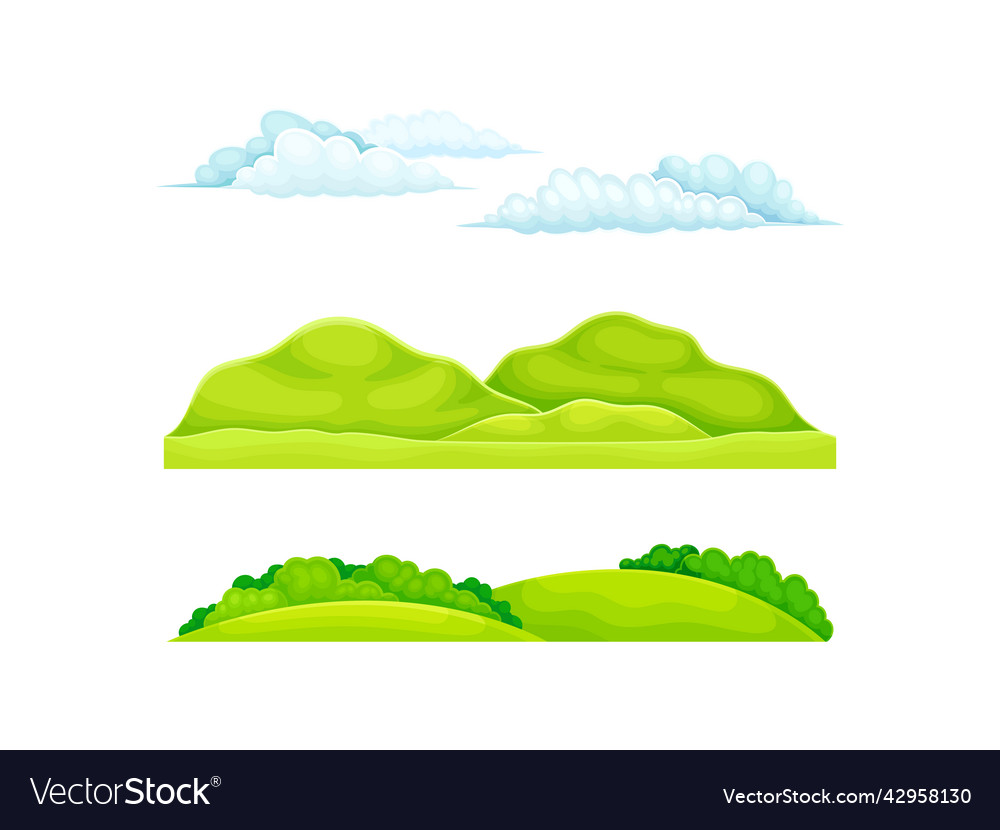 Grüne Wiesenlandschaft im Sommer oder Frühling