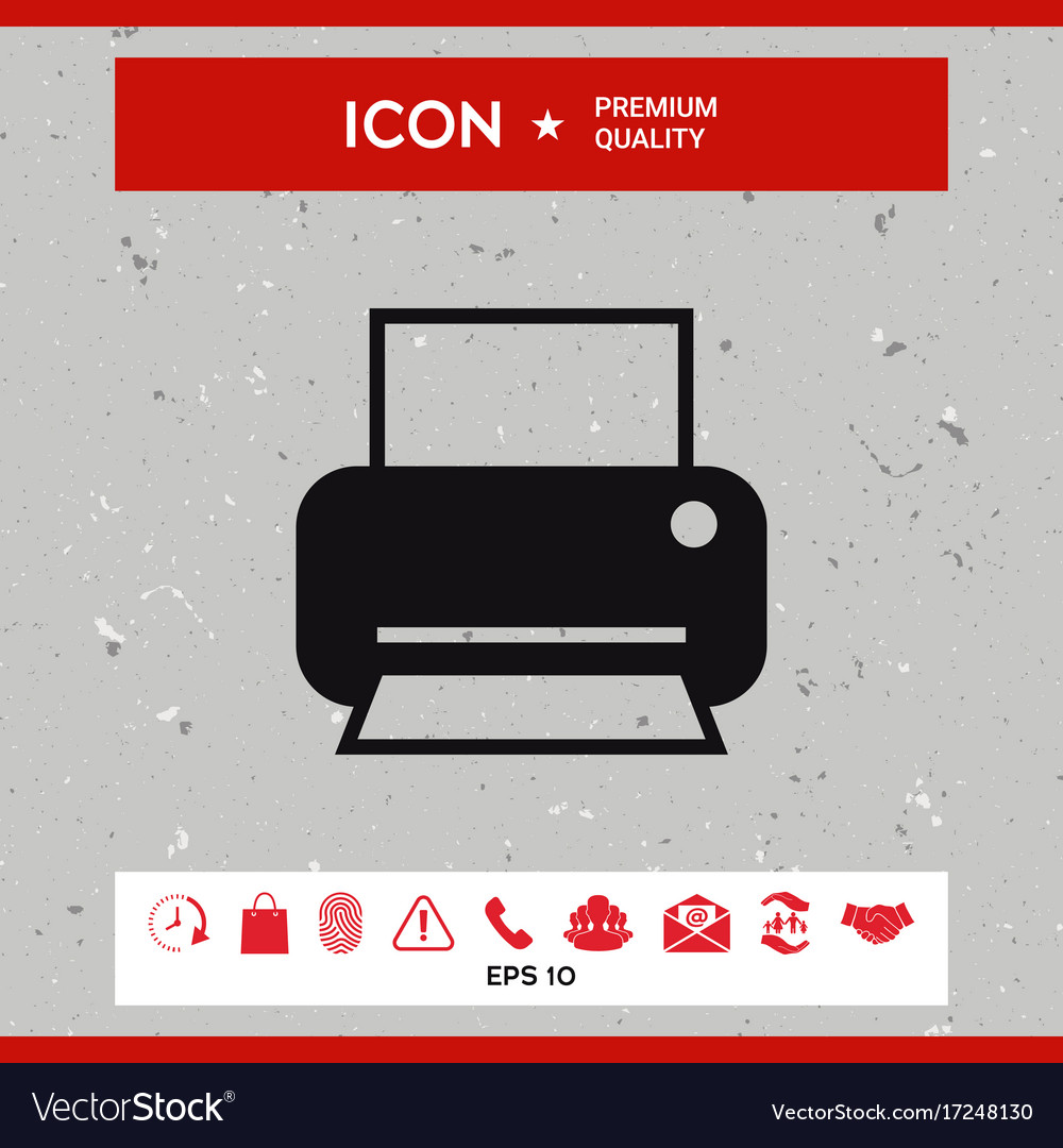 Print icon for web