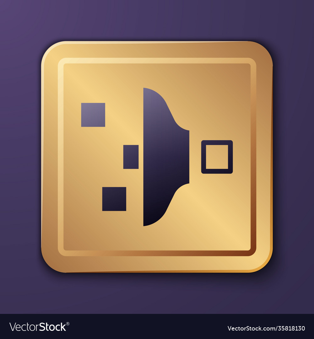 Purple filter setting icon isolated on vector image Purple filter setting icon isolated on