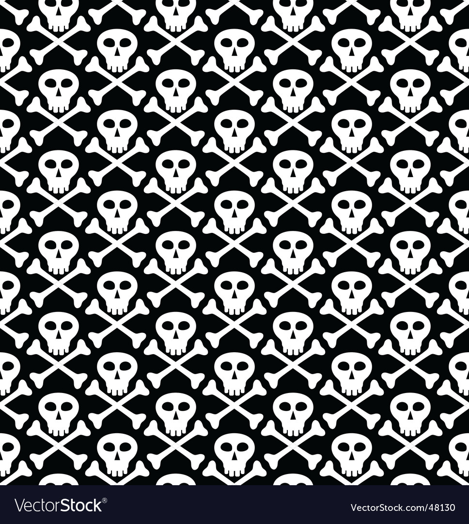 Skull black pattern