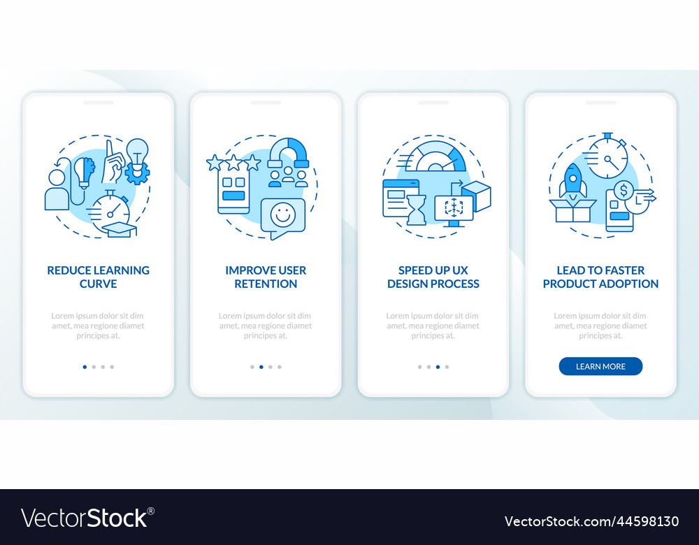Using familiarity in web design blue onboarding