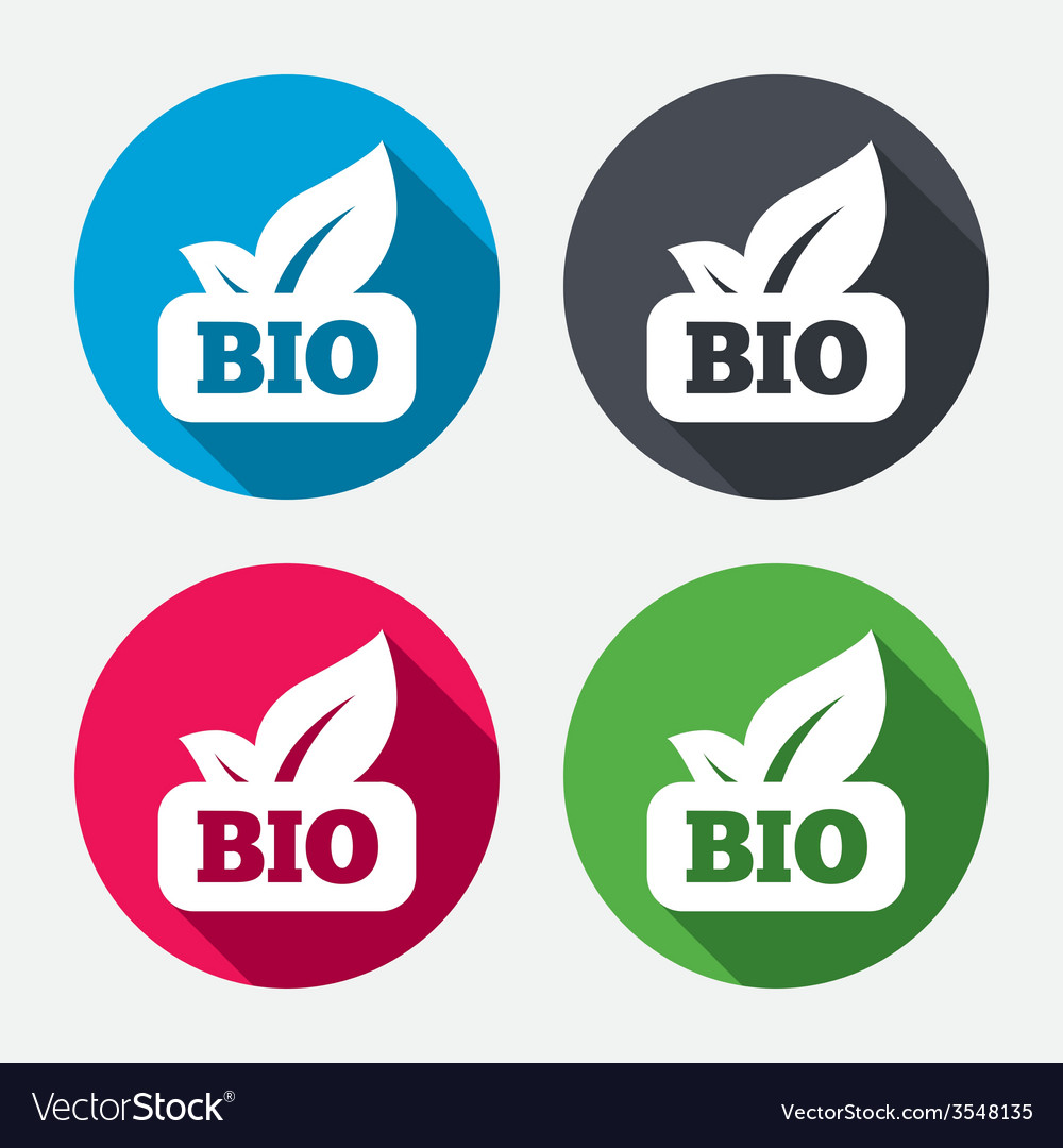 Bio product sign icon leaf symbol