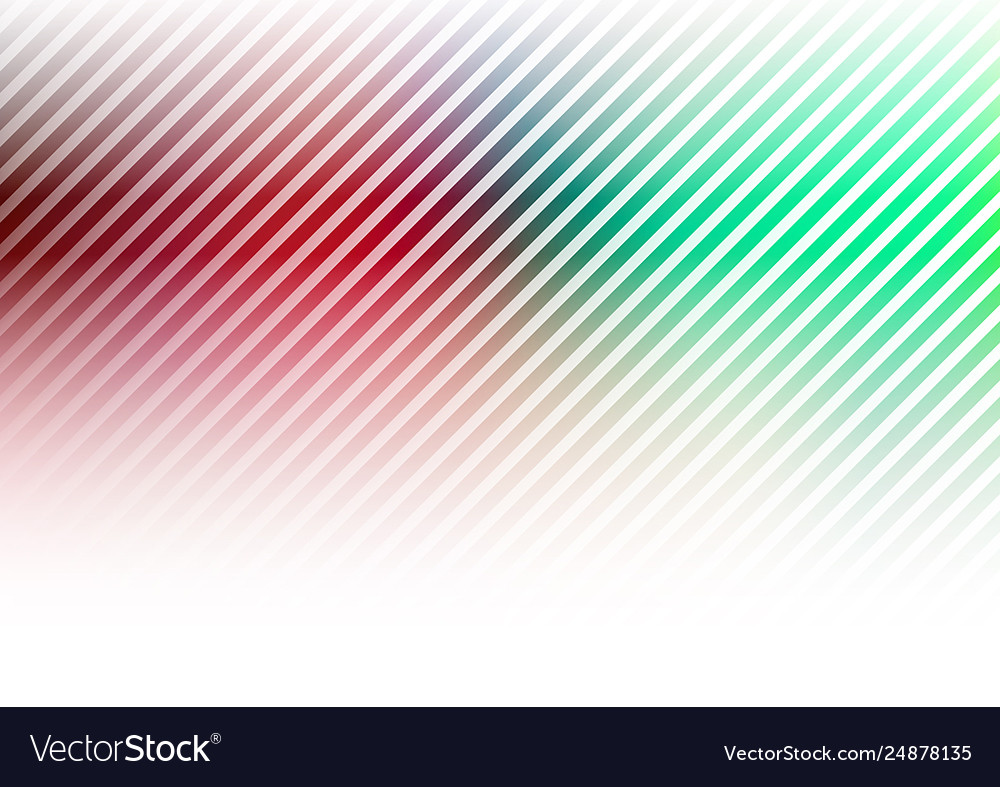 Diagonal lines on red green background vector image Diagonal lines on red green background