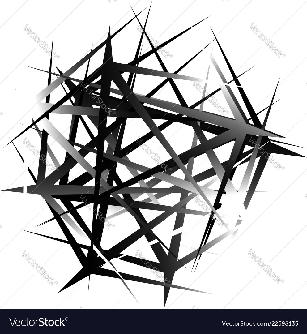 Edgy spitz zufällige Überlappungsformen abstrakt vector image Edgy spitz zufällige Überlappungsformen abstrakt
