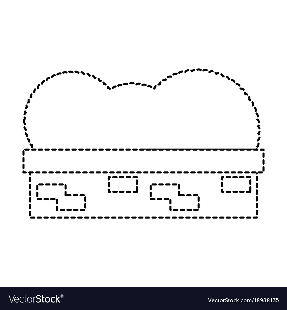 Garden shrub construction icon