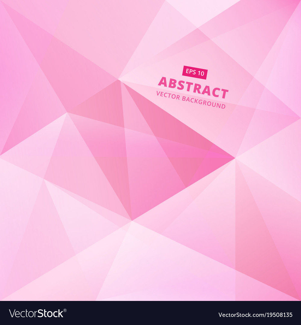 Geometric Pink Low Polygon Abstract Background Vector Image 5939