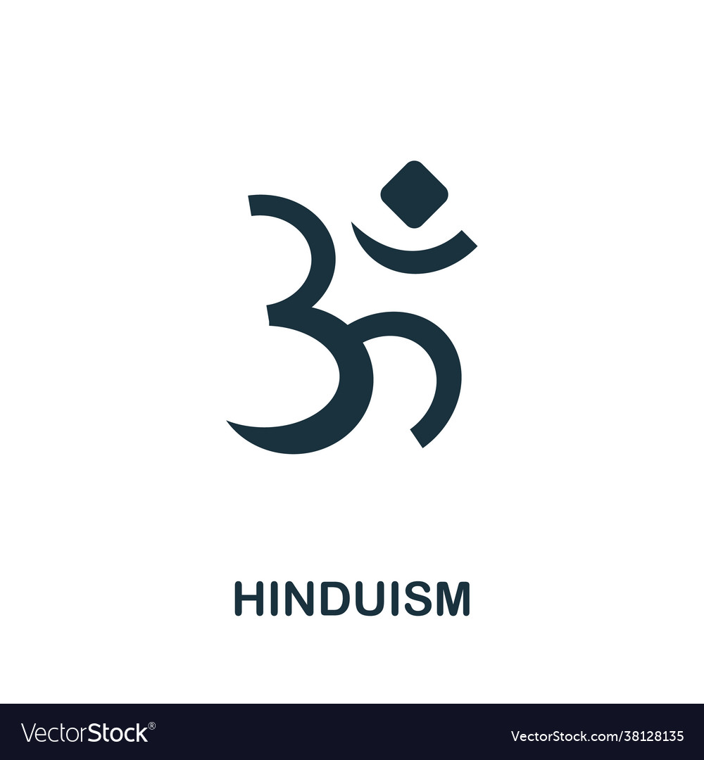 Hinduism icon simple element from religion