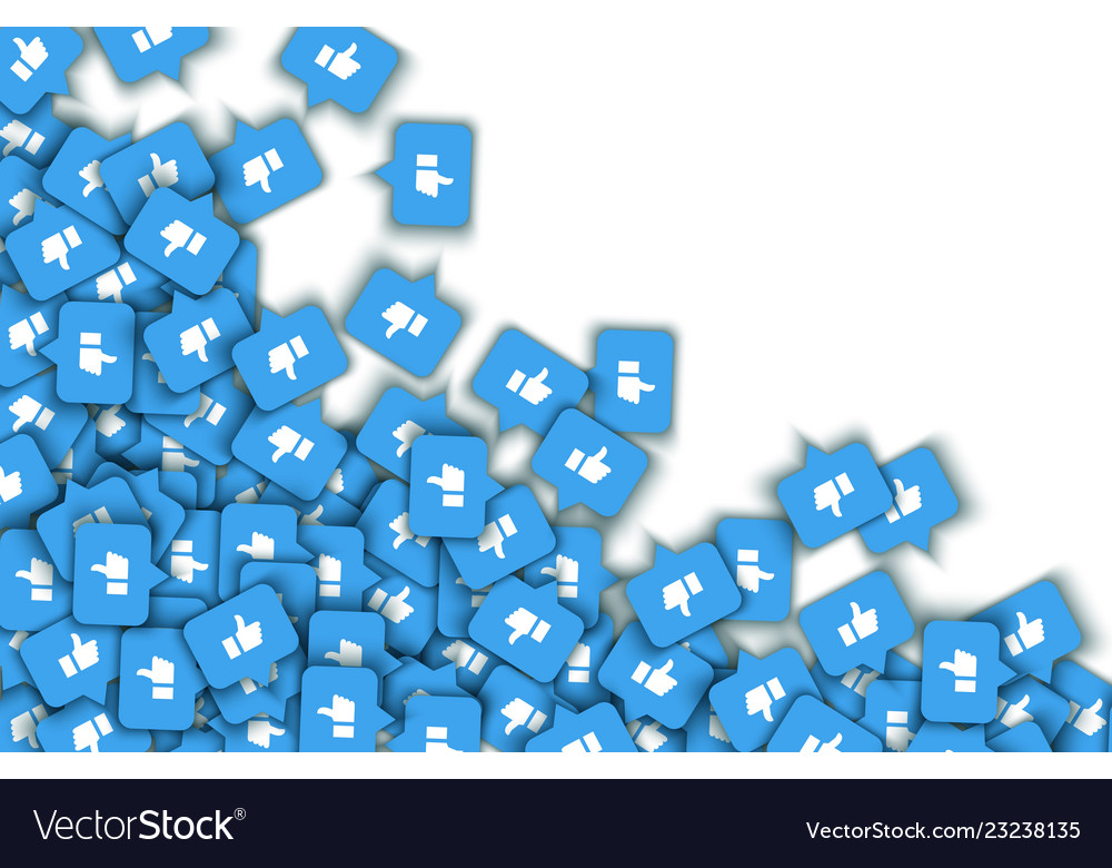 Like thumbs up icons web buttons pattern