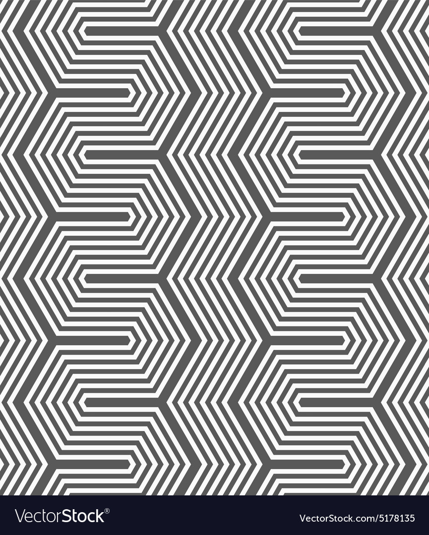 Monochrome dark hexagonal zigzag