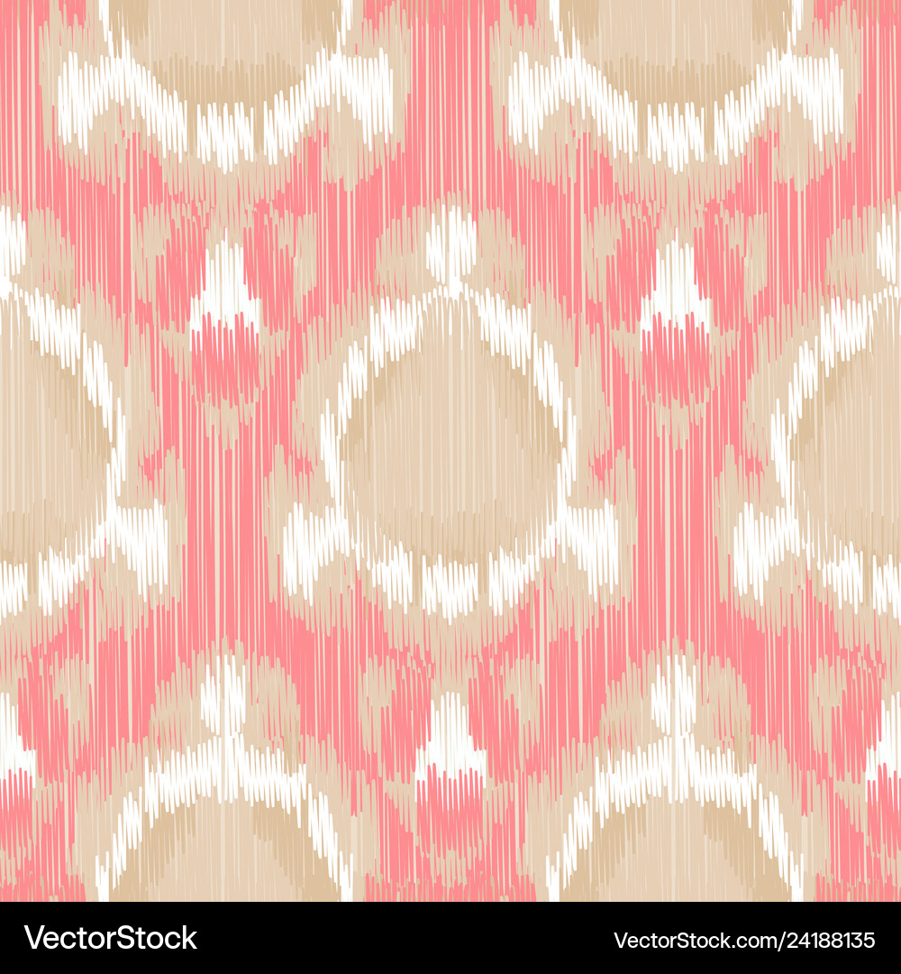 Seamless ikat pattern Royalty Free Vector Image