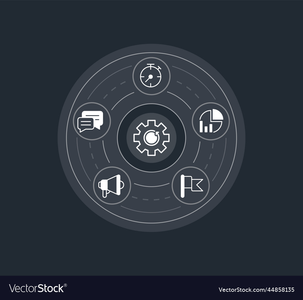 Technology of business concept design template Vector Image