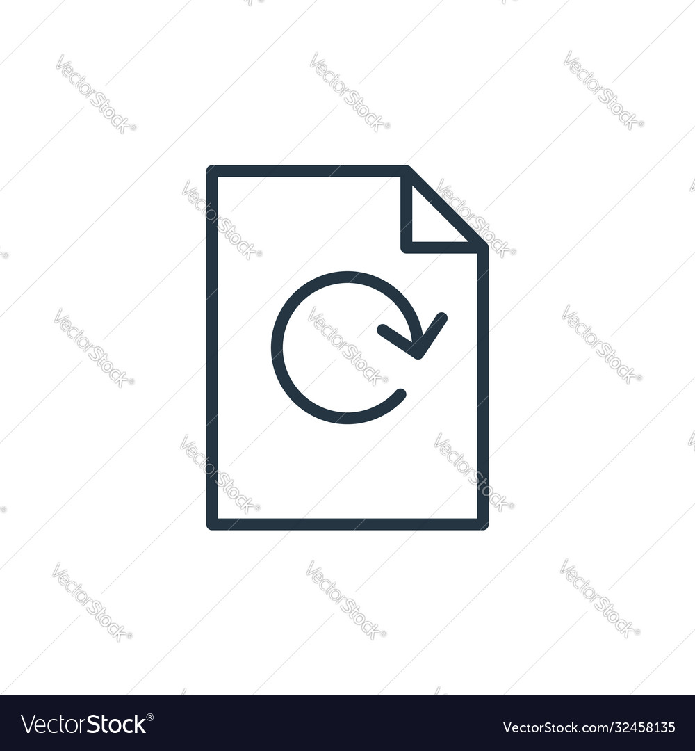 Update icon editable stroke linear vector image Update icon editable stroke linear