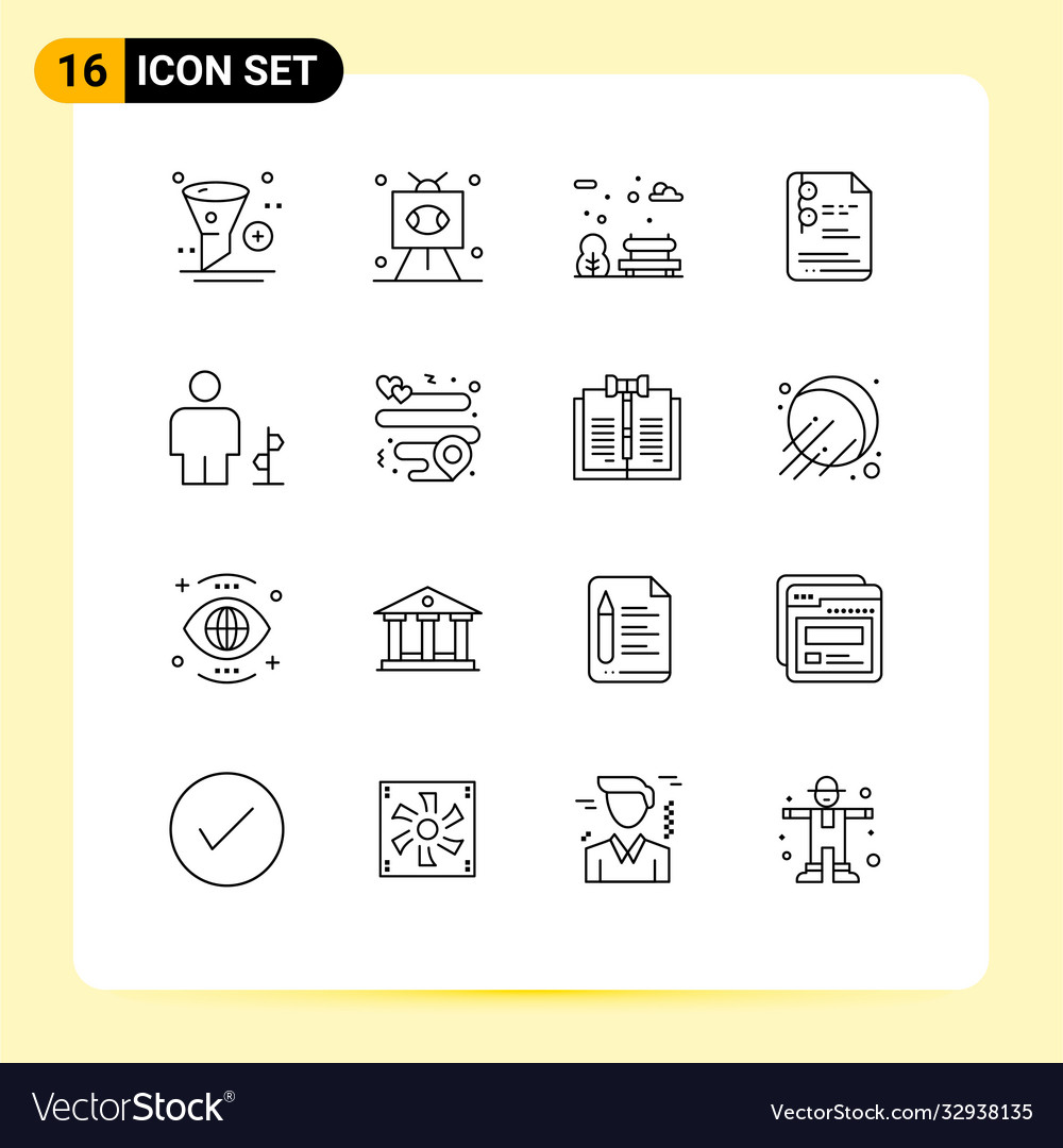 User interface pack 16 basic outlines