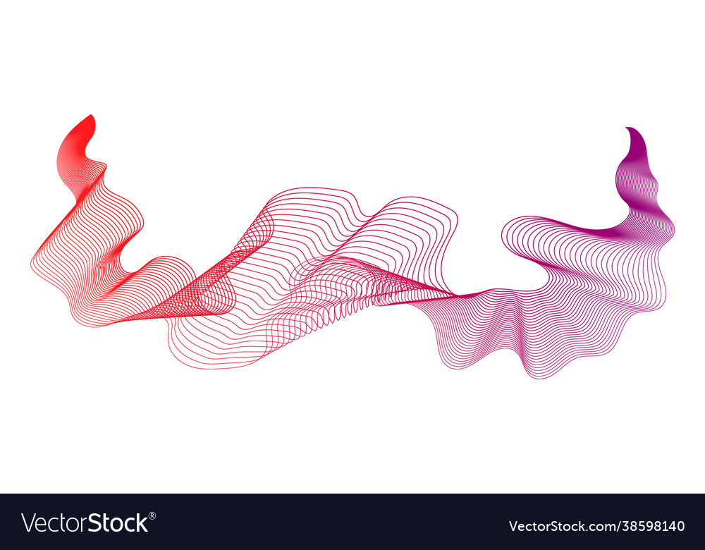 Abstract backdrop with wave gradient lines vector image Abstract backdrop with wave gradient lines