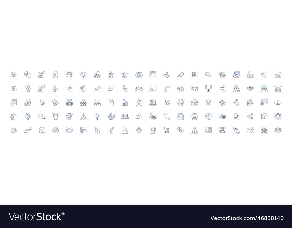Automated help line icons collection assistance