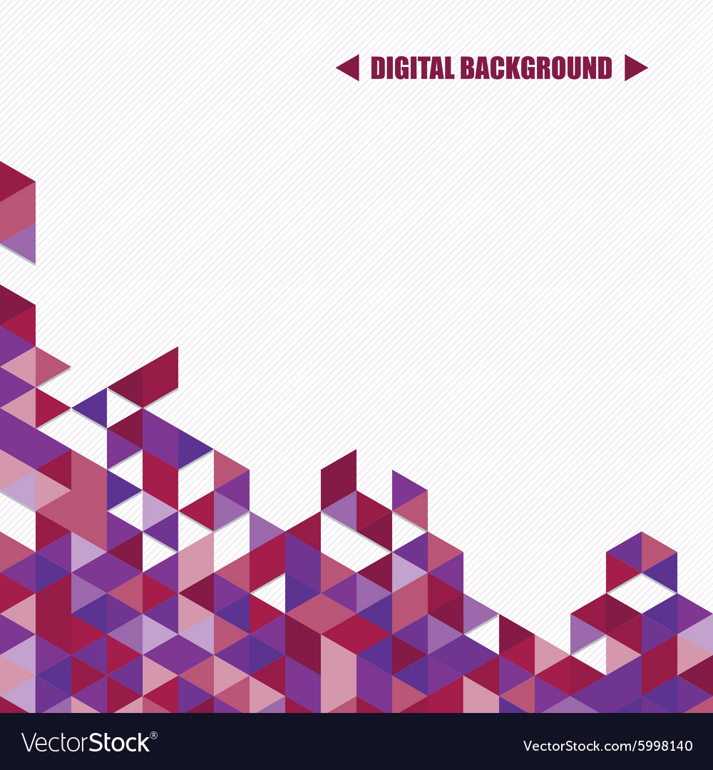 Background of different color triangles