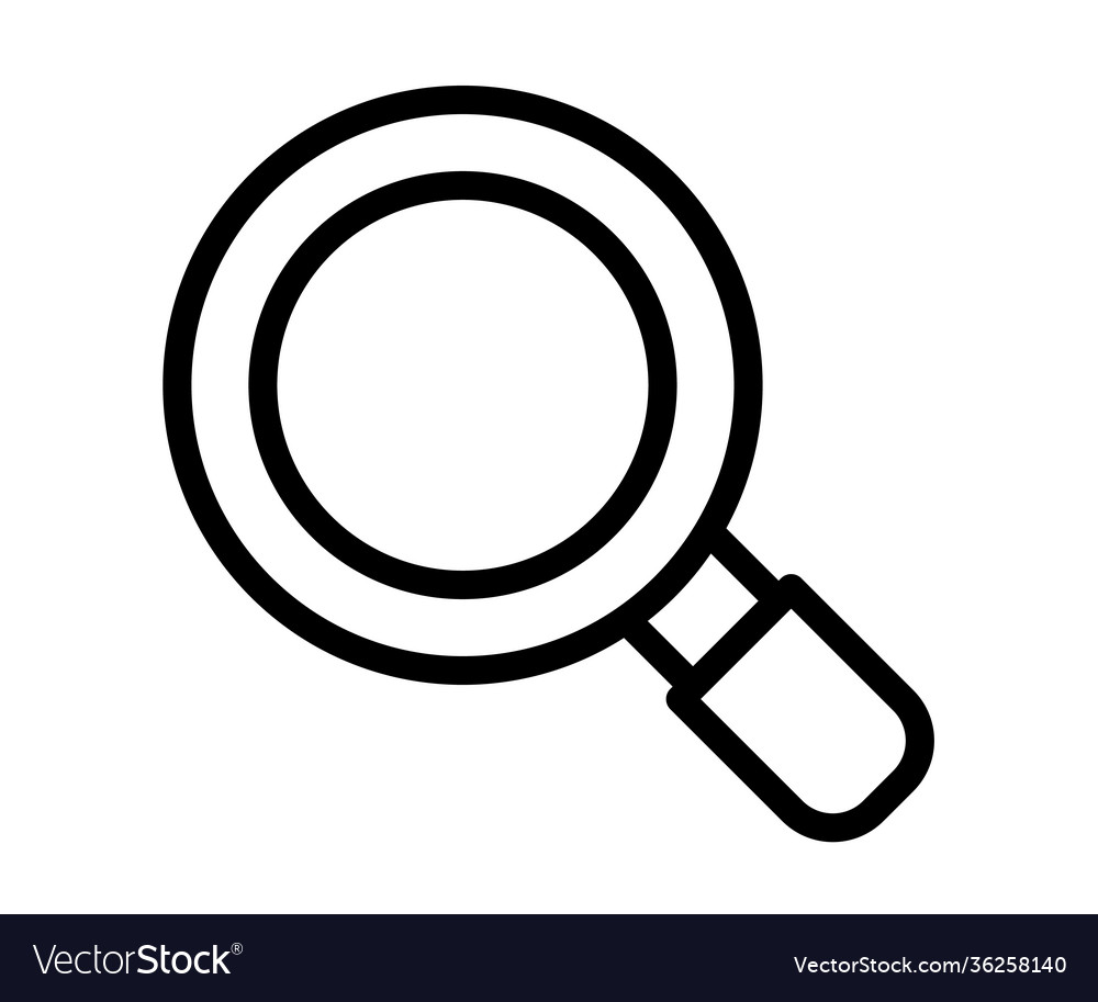 Find search searching single isolated icon vector image Find search searching single isolated icon