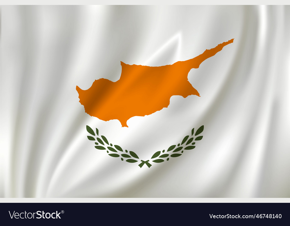 Flag waving in the wind Royalty Free Vector Image